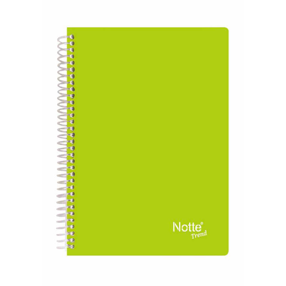 Notte Spiralli Plastik Kapak Trend Defter A4 120 Yaprak Kareli