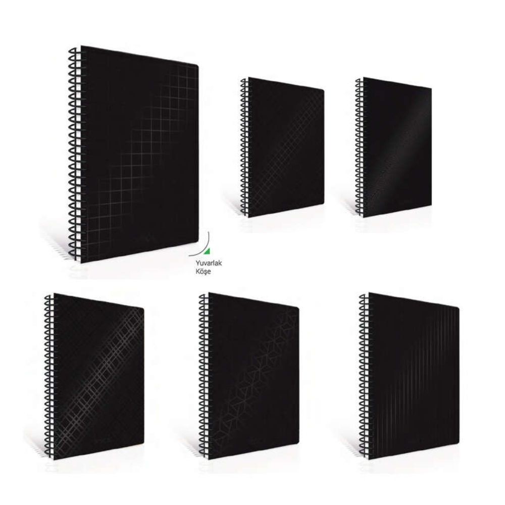 Çınar Defter Nero Sert Kapak 17x24 cm 100 Yaprak Çizgili