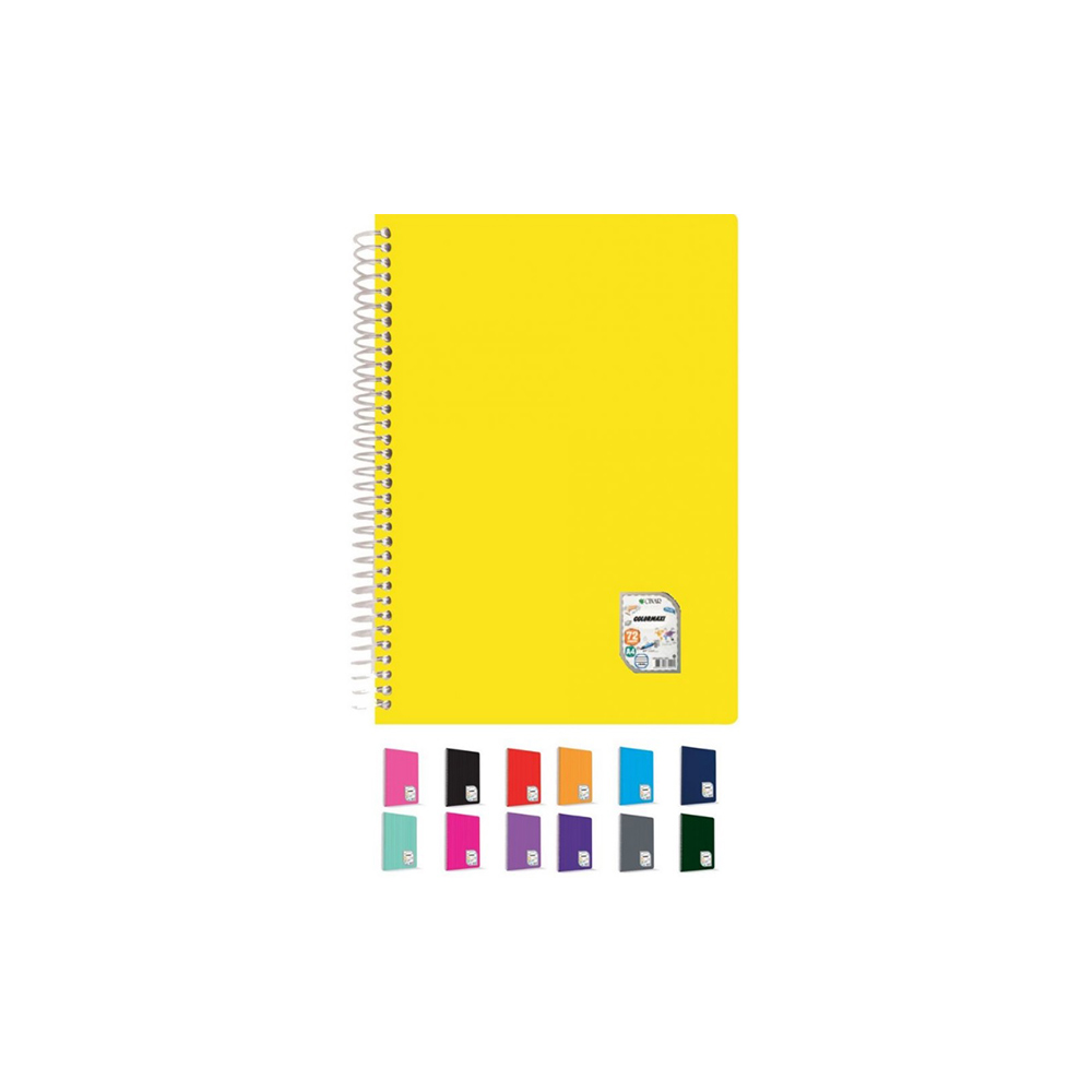 Çınar Defter Okul Defteri Colormaxi Spiralli Pp Kapak A4 144 Yaprak Kareli