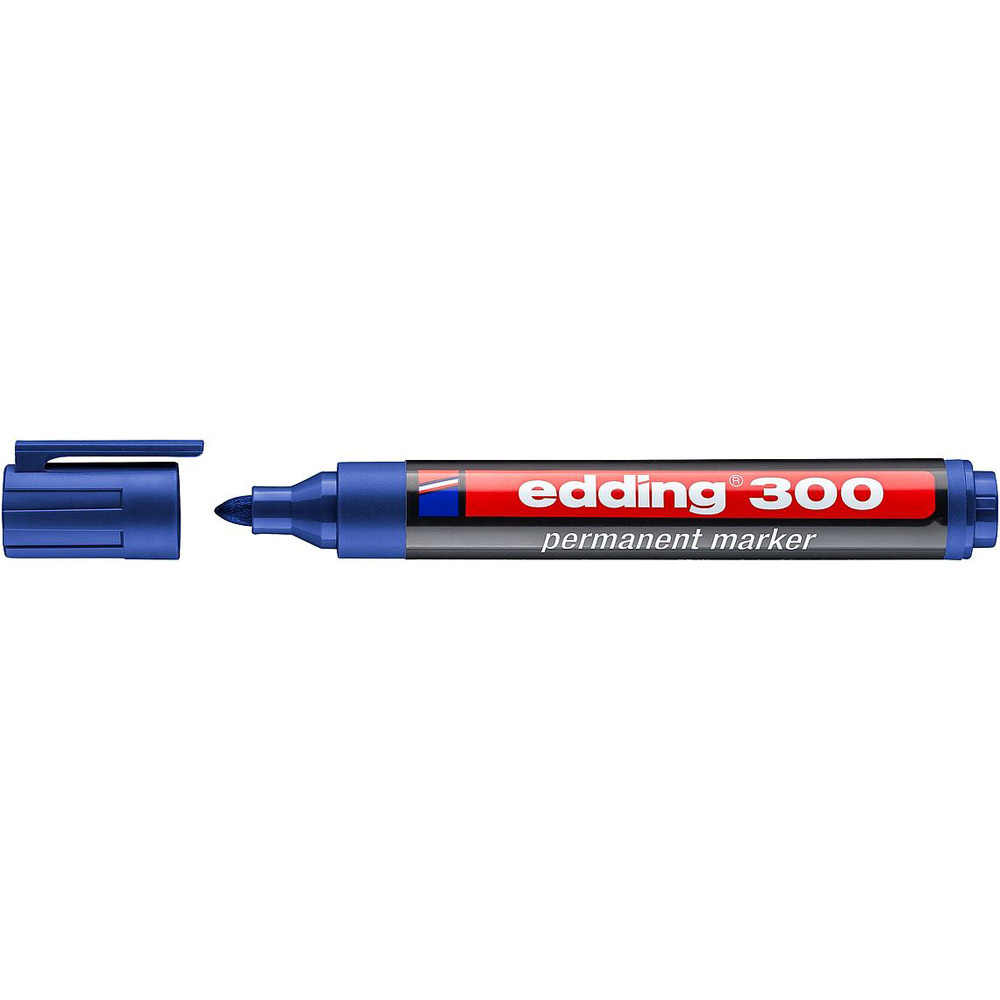 Edding Permanent Markör Yuvarlak Uçlu Mavi