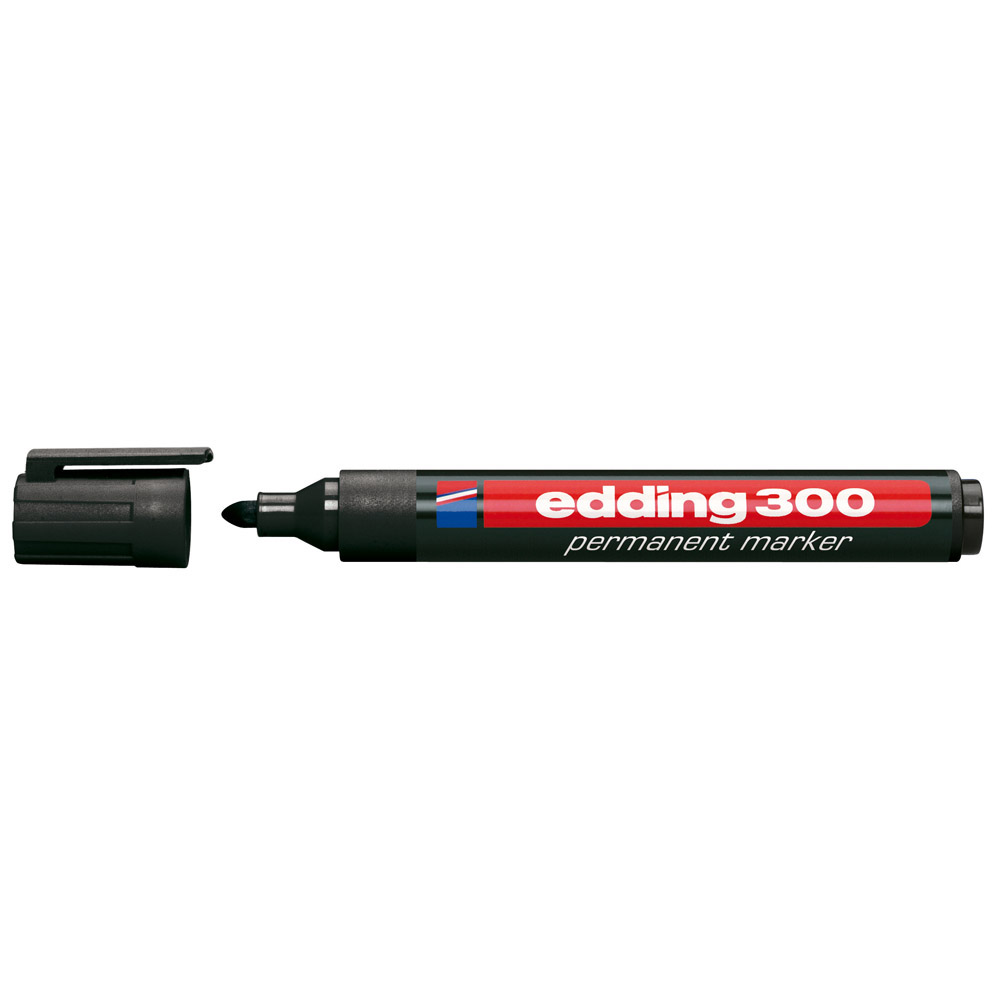 Edding Permanent Markör Yuvarlak Uçlu Siyah