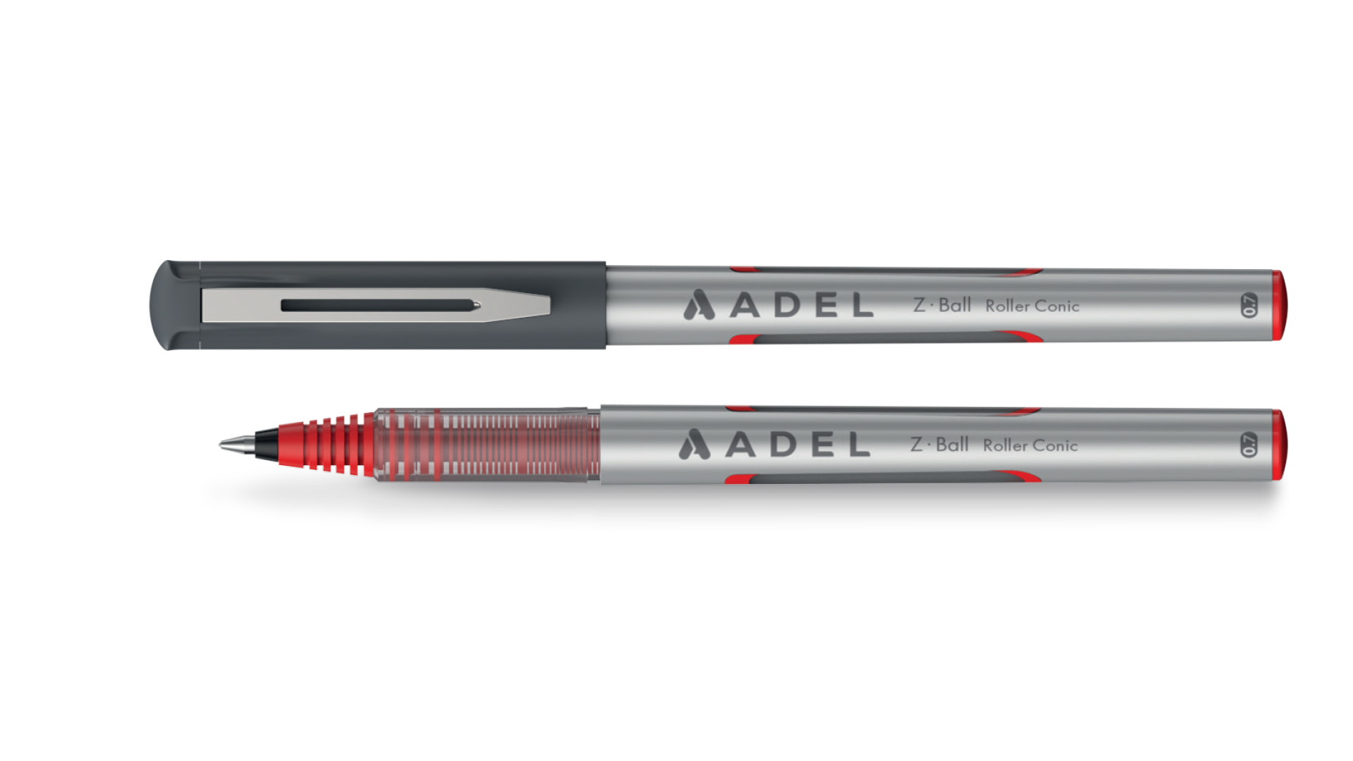 Adel Roller Kalem Z-Ball 0.7 mm Konik Kırmızı