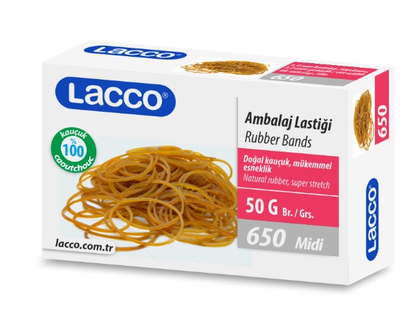Lacco Ambalaj Lastiği Midi 50 gr Kutu %100 Kauçuk
