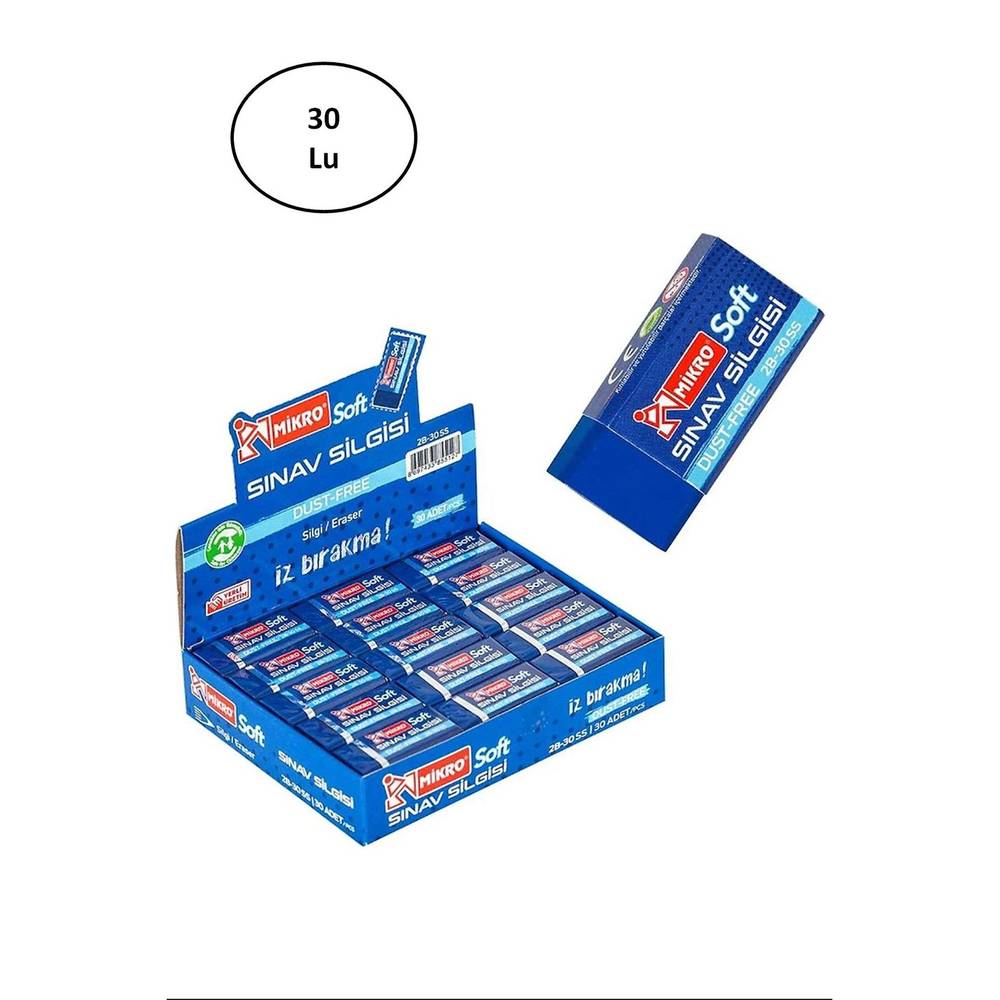 Mikro Silgi Soft Sınav Mavi