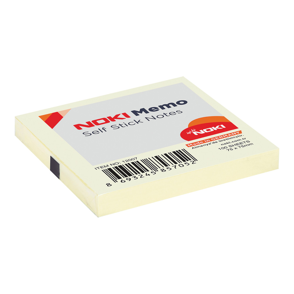 Noki Yapışkanlı Not Kağıdı 76x76 mm Sarı