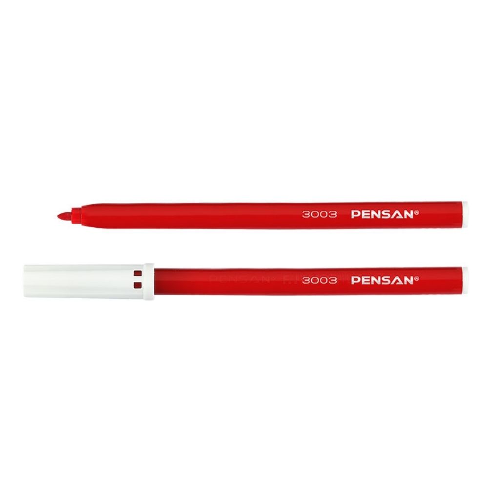 Pensan Tükenmez Kalem Büro Ball Point 1 mm Kırmızı