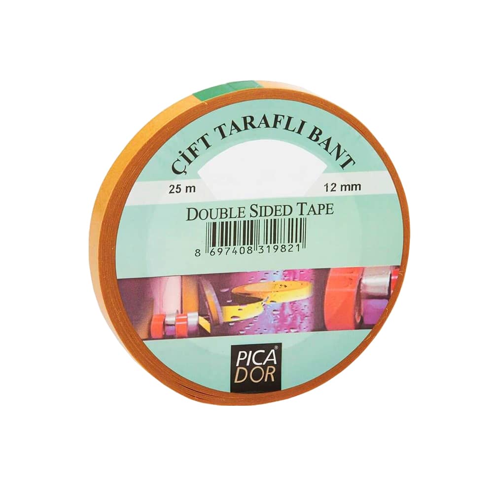 Picador Çift Taraflı Bant Askılı 12 mm x 25 mt