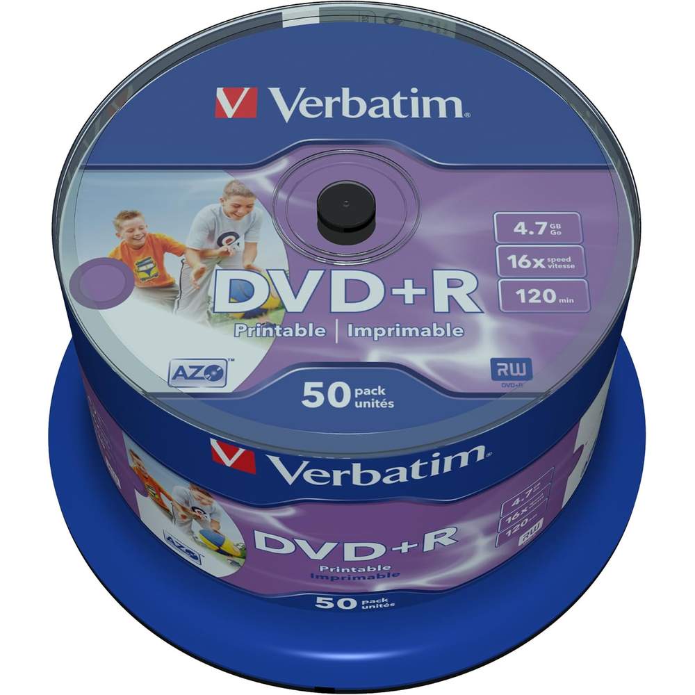 Verbatim DVD-R 4.7 GB 50'li Shrink Printable